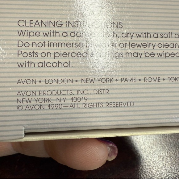 Avon Moroccan Silvertone Clip-On Earrings NIB vintage 1990 - Picture 4 of 8